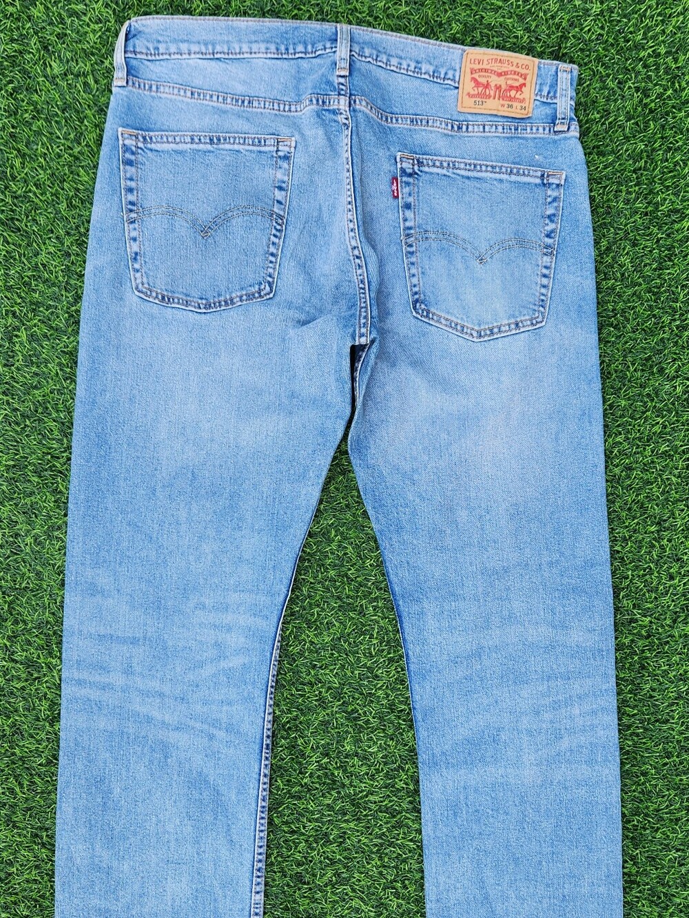 Levi's 513 Men's  Light Blue Straight-Leg Jeans 36X34